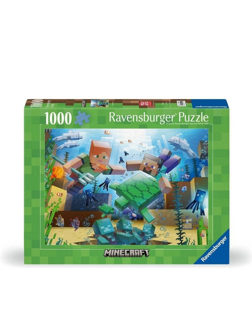 Ravensburger Minecraft Mosaic Jigsaw Puzzle - 1000 Piece